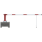 Mobile manual barrier | barrier arm length: 3000 mm | for padlock